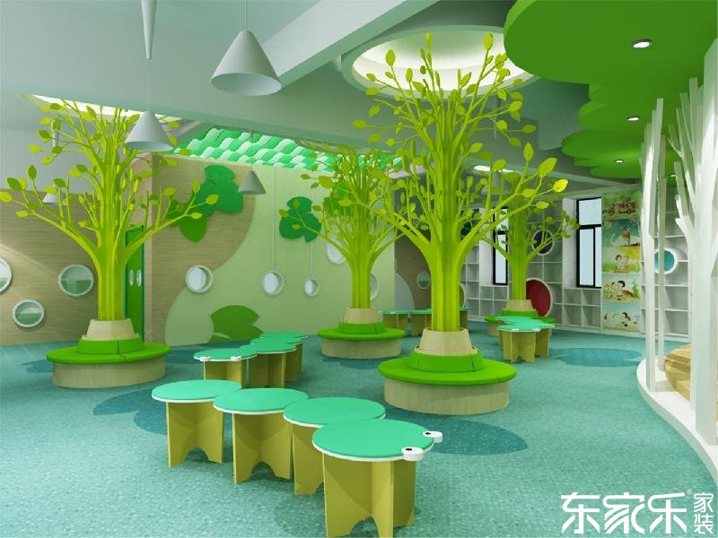  要想幼兒園裝修的像童話王國，長沙裝修公司提醒色彩這樣搭配就對了！ 