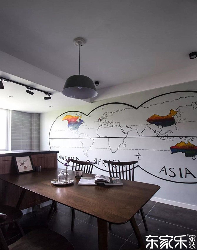 現(xiàn)代與北歐混搭裝修效果圖，簡單搭配又不失個性